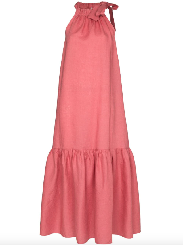 Robe «Ibiza» d’Asceno, CHF 509 via Farfetch.