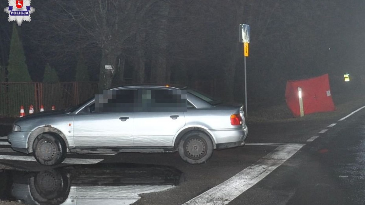 Lubelskie. Mężczyzna siedział na ulicy. Został potrącony