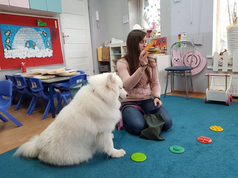 Ania Świątecka podczas pracy