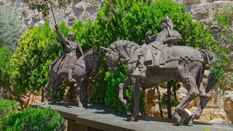 Pomnik Ryszarda Lwie Serce walczącego z Saladynem, Jerozolima
