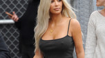Kim Kardashian bez stanika w drodze do programu Jimmy'ego Kimmela