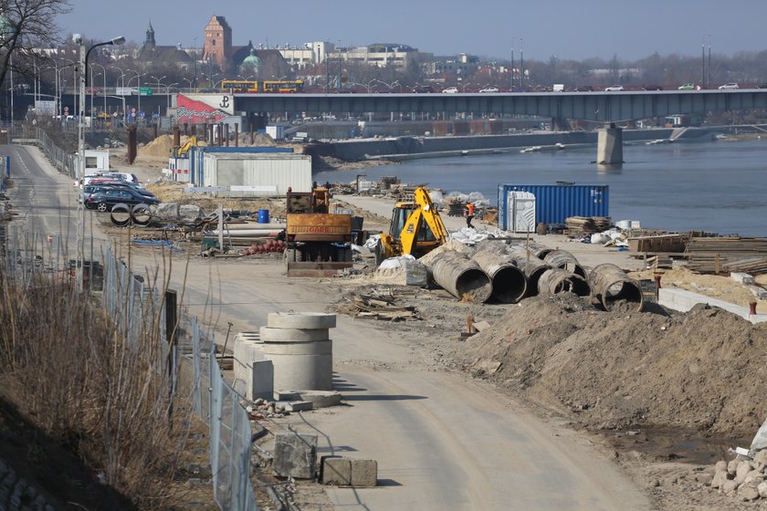 Budowa bulwarów wiślanych opóźniona