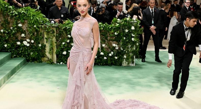 Phoebe Dynevor at the 2024 Met Gala.Gilbert Flores/Getty Images