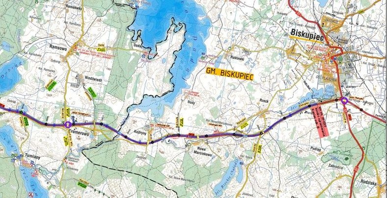 S16 Barczewo – Biskupiec - plan 2