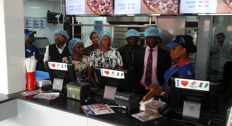 Members of the Press on an exclusive tour of the restaurant