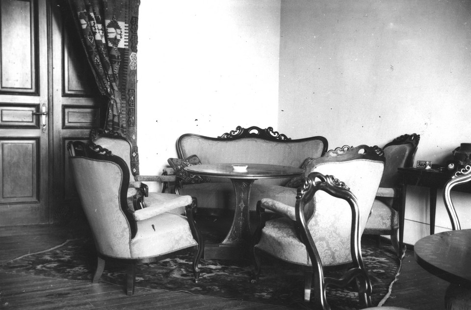 Fragment salonu zamku Podhorce (1918 - 1936)