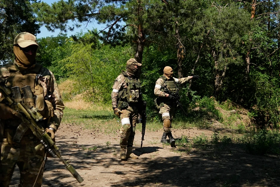 Ruski vojnici kod grada Sčastje u Lugansku