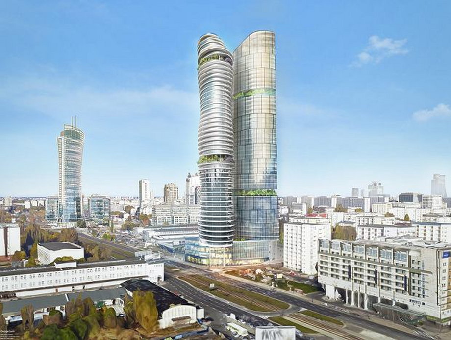 Tak miałby wyglądać budynek K-Tower u zbiegu ulic Srebrnej i Towarowej
