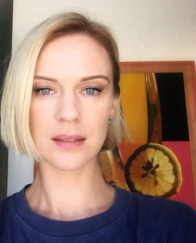 Herečka Antónia Lišková. 