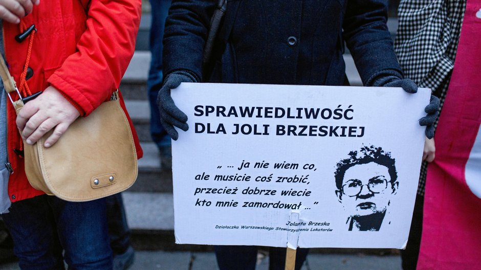 Demonstracja w sprawie śmierci Jolanty Brzeskiej w 2019 r.