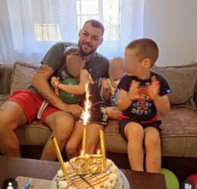 Sloba Vasić sa dečicom