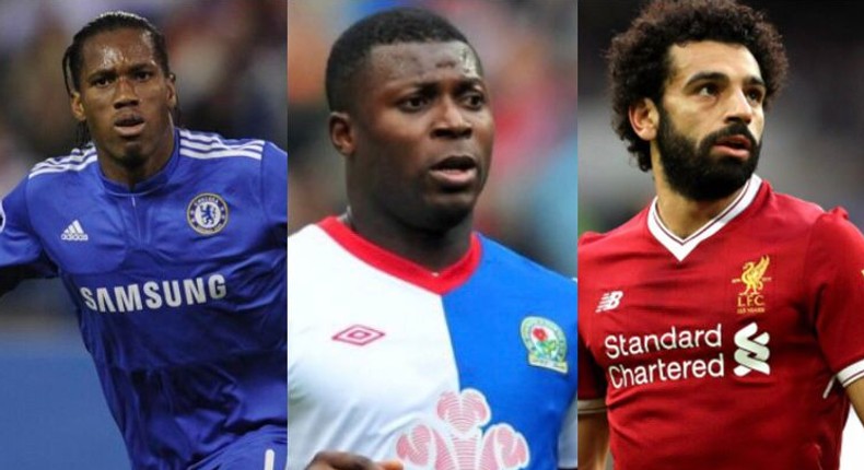 Name the African players in the Premier League 50 club