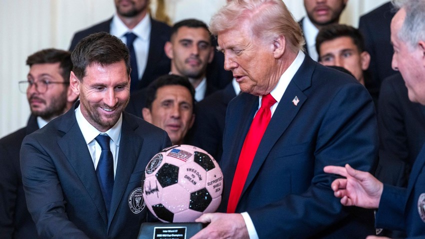 Lionel Mesi i Donald Tramp u Beloj kući | Foto: EPA