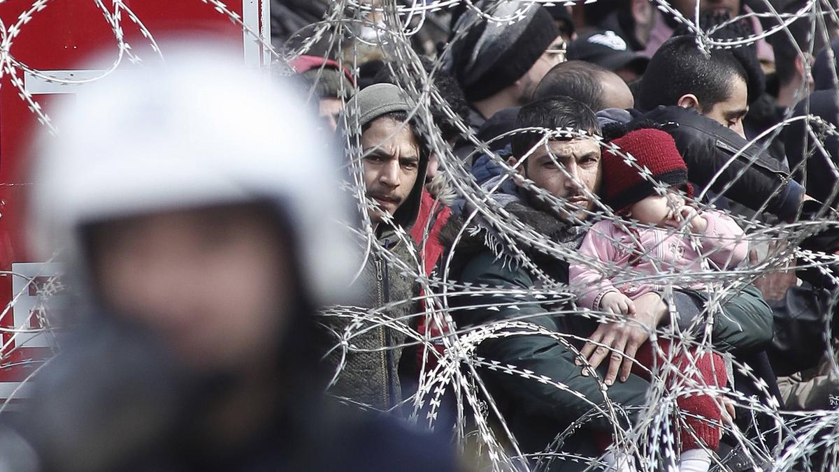 Granica grecko-turecka syryjscy uchodźcy Syria