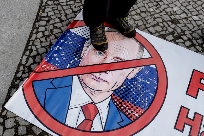 Protest zbog invazije u Berlinu 27. februara