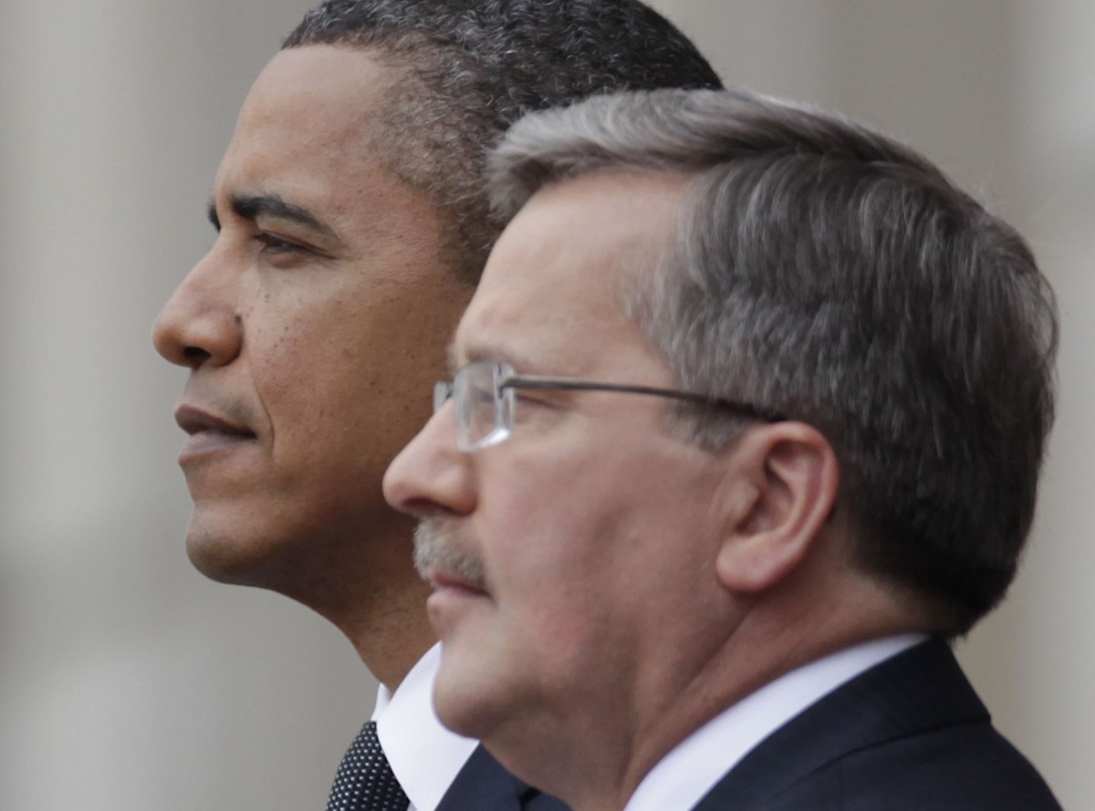 Barack Obama i Bronisław Komorowski w 2011 roku (prezydent jeszcze z wąsami)
