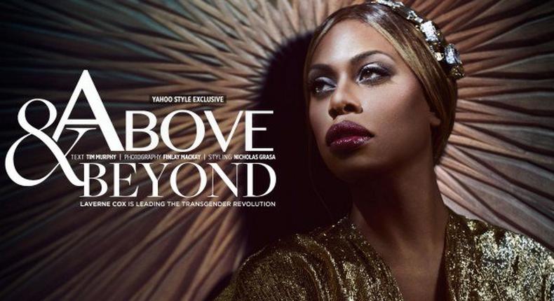 Transgender actress, Laverne Cox, stuns as she covers Yahoo! Style latest edition