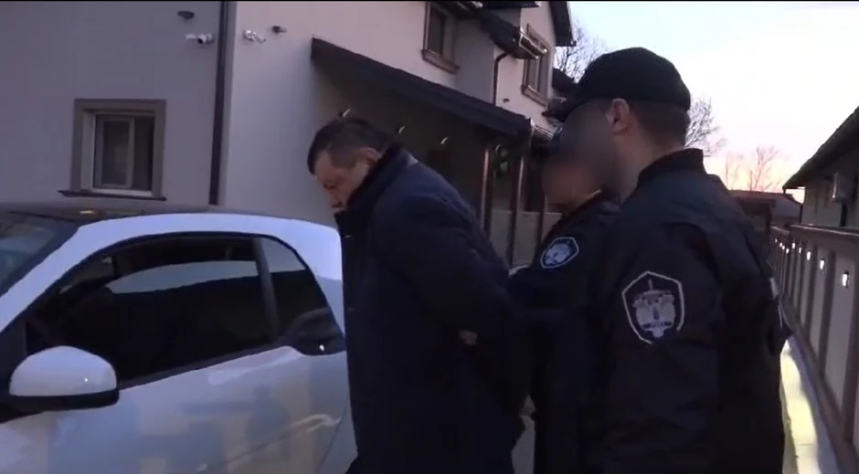 Milorad Grčić prilikom hapšenja