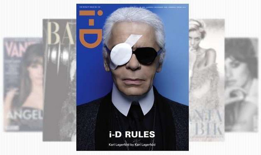 Karl Lagerfeld okładka i-D 2012