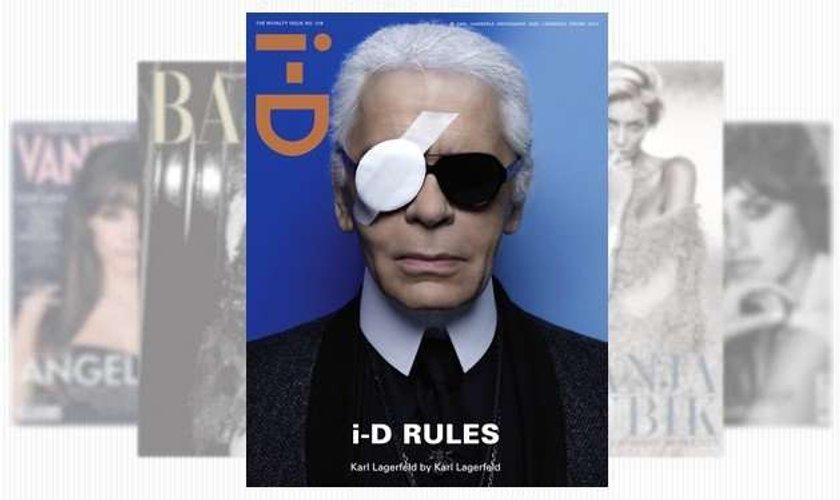 Karl Lagerfeld okładka i-D 2012