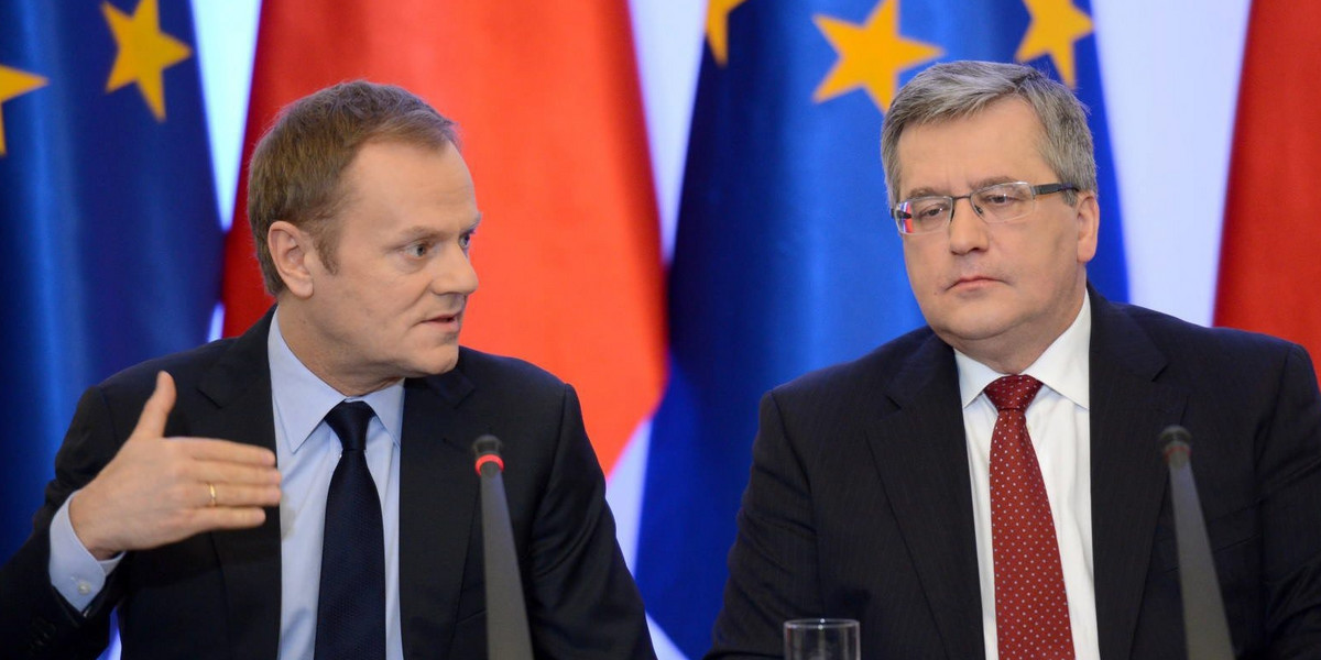 Donald Tusk i Bronisław Komorowski