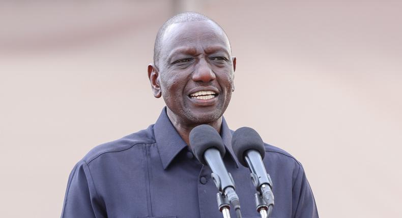 President William Ruto speaking during a past function in on August 26, 2023