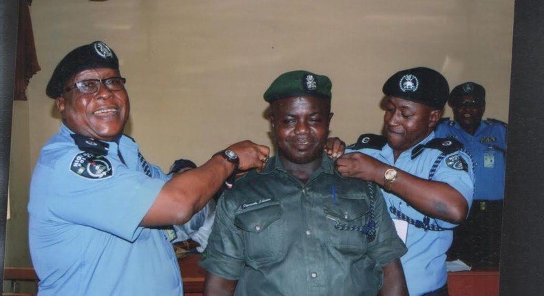 The deceased, Idowu Oyewole (middle) 