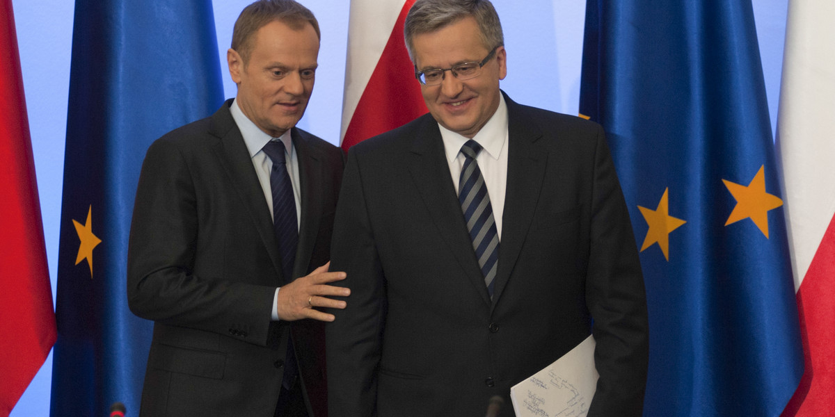 Bronisław Komorowski i Donald Tusk