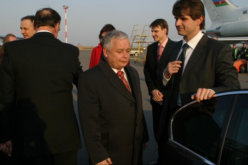 Z prezydentem Lechem Kaczyńskim