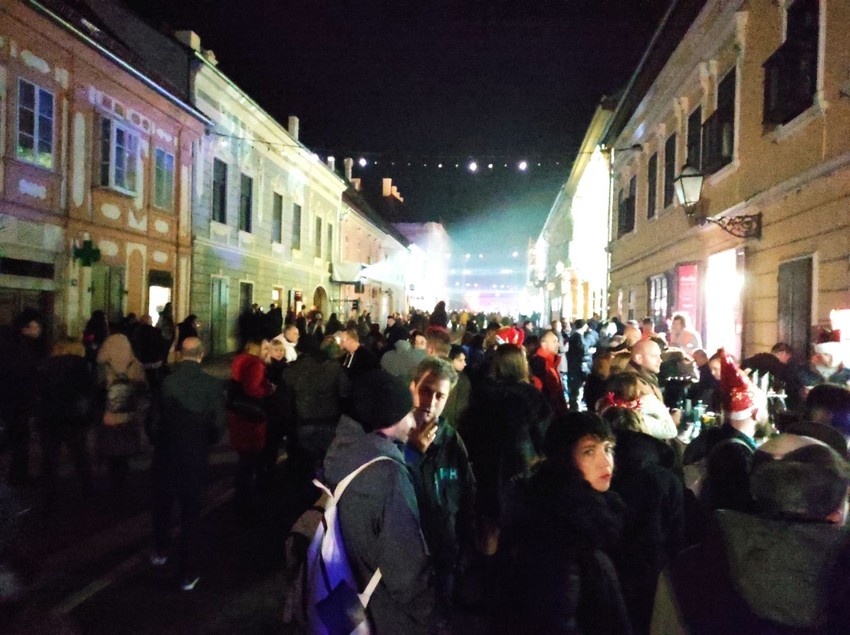 Novi Sad gužva za doček