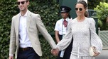 Ciężarna Pippa Middleton z mężem na Wimbledonie