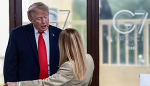 Donald Tramp i Đorđa Meloni na Samitu G7