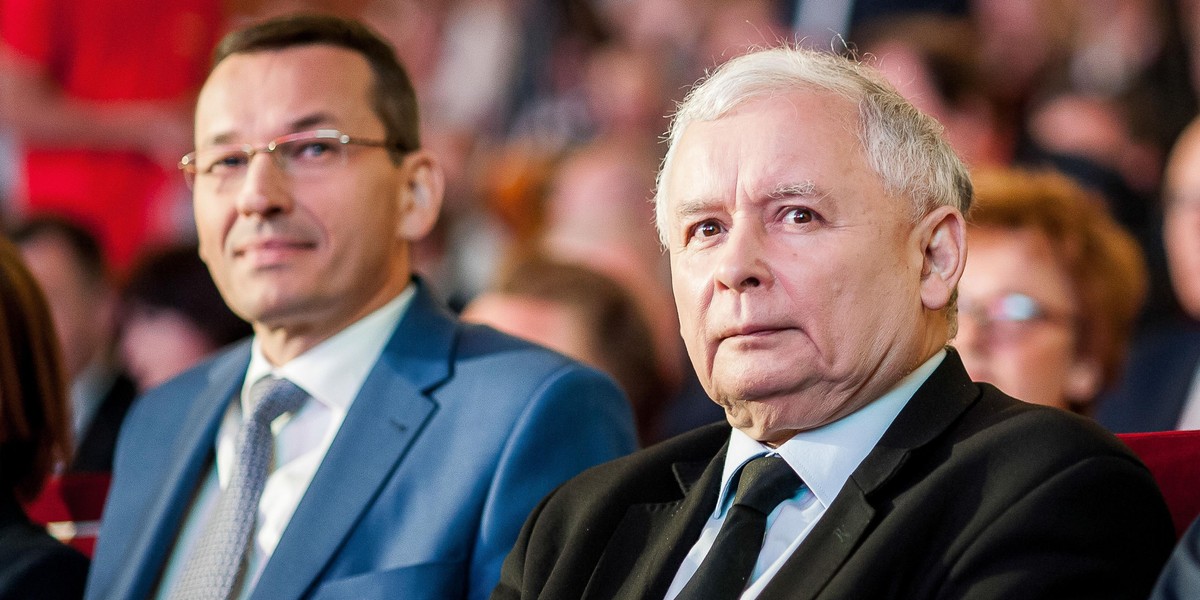 Jarosław Kaczyński i Mateusz Morawiecki