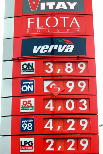 Ceny benzyny, oleju napędowego i gazu LPG w 2005 roku