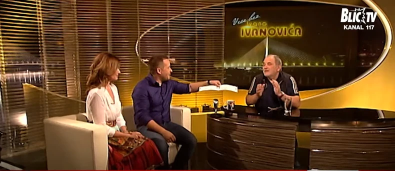 Olivera i Đorđe Balađević u emisiji "Veče sa Ivanovićem"