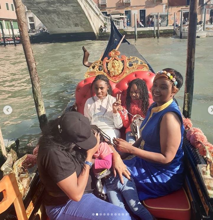 Massawe Japanni goes on an exotic vacation In Italy with family (Instagram) 