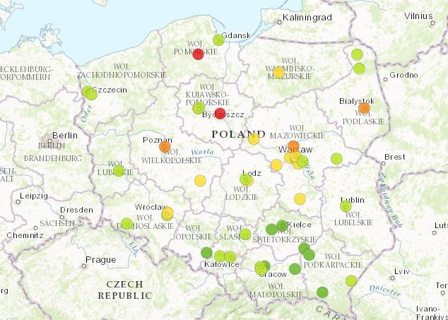 Stężenie pyłu PM2,5