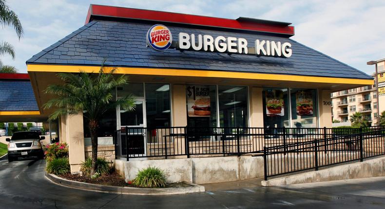 A Burger King in Los Angeles.
