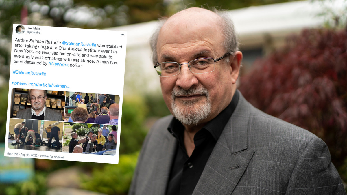 Salman Rushdie może stracić oko. Nowe informacje po ataku nożownika