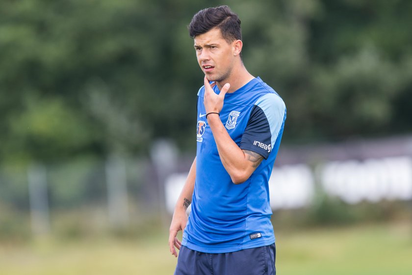 Pilka nozna , ekstraklasa , trening zespolu Lech Poznan