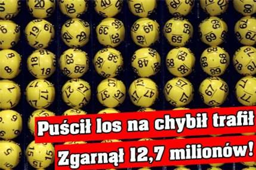 Puścił los na chybił trafił. Zgarnął 12,7 milionów!