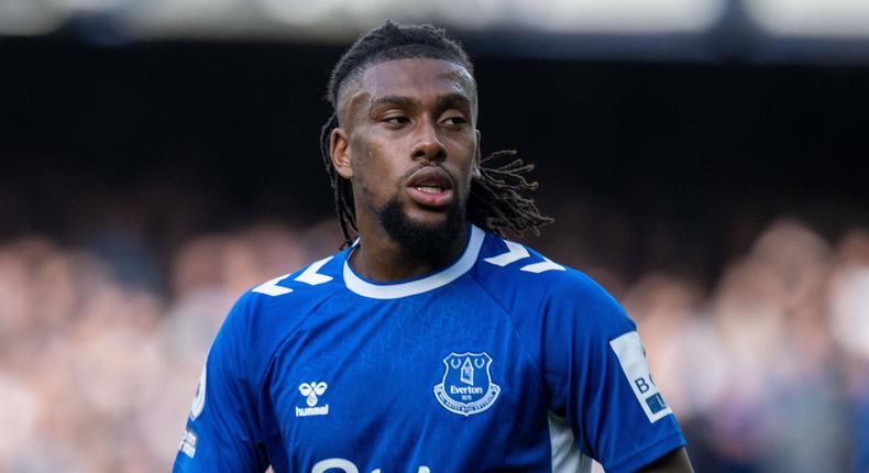 Alex Iwobi of Everton FC during the Premier League match between Everton FC and Crystal Palace at Goodison Park on October 22, 2022.