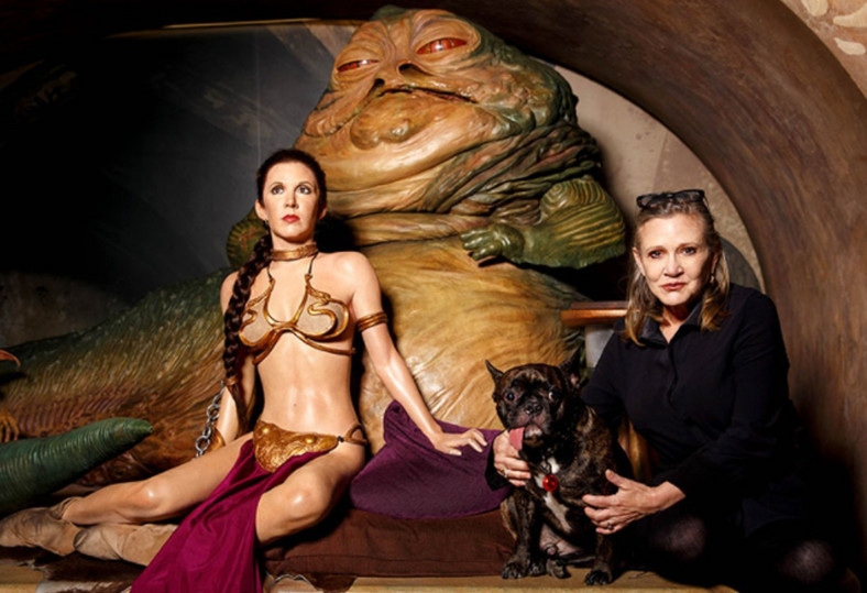 Carrie Fisher w muzeum Madame Tussauds