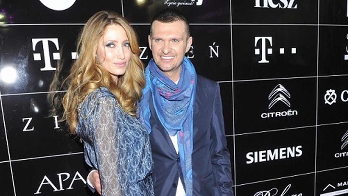  Gwiazdy w chuście z linii T-Mobile fashion na pokazie Macieja Zienia
