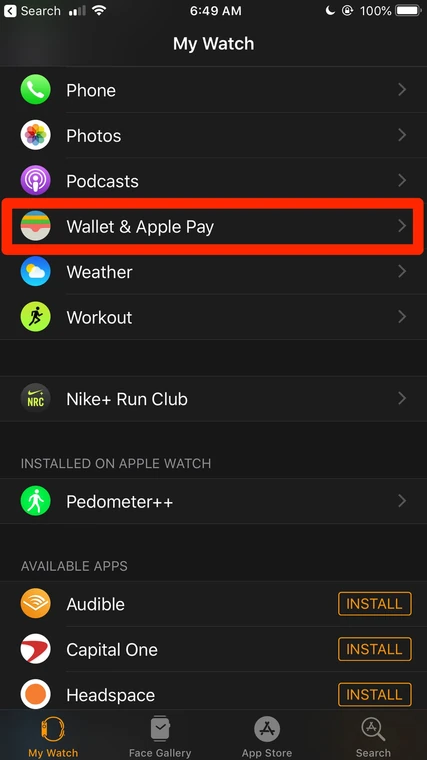 الشراء عن طريق أبل باي Apple Pay على ساعة أبل