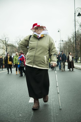 Manifestacja nauczycieli w Warszawie