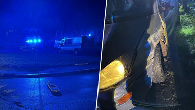 Nocny pościg w Tarnowie. Koło kierowcy leżała niedopita butelka