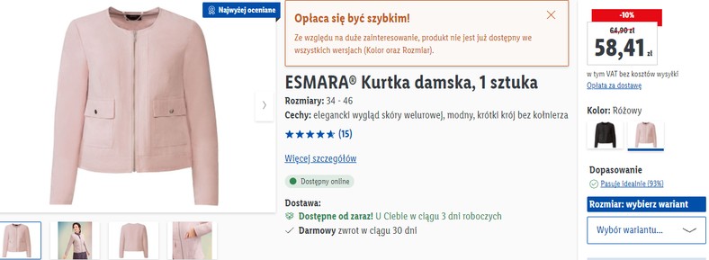 Esmara kurtka damska