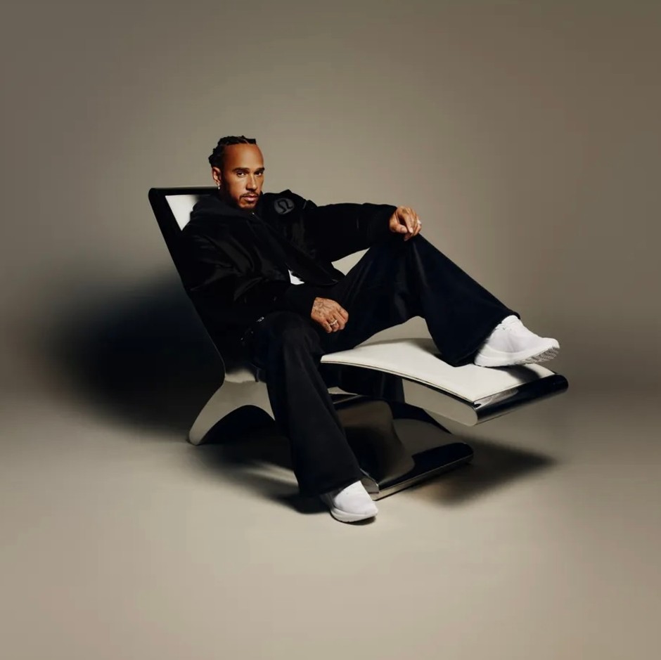 Lewis Hamilton za Lululemon