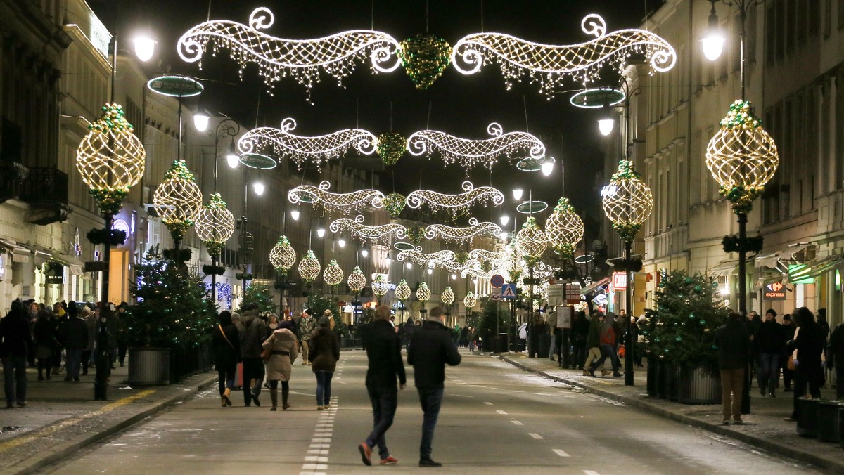 WARSZAWA ILUMINACJA ŚWIĄTECZNA INAUGURACJA